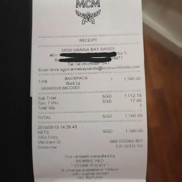 MCM Cognac Backpack Size Large Stark Studded In Visetos Brand NEW - Picture 2 of 11